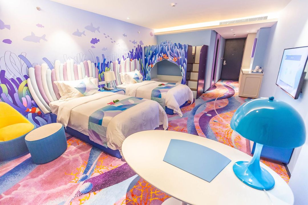 海葵鱼家庭双床房