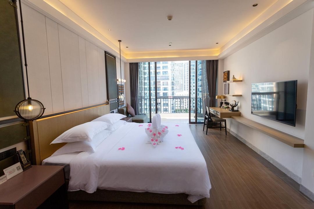 高级海景套房【一大一小床+深睡眠零压枕+观海阳台】