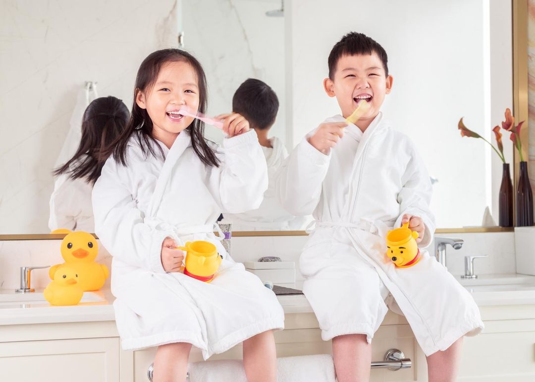 儿童家庭亲子四季双床房丨观景浴缸