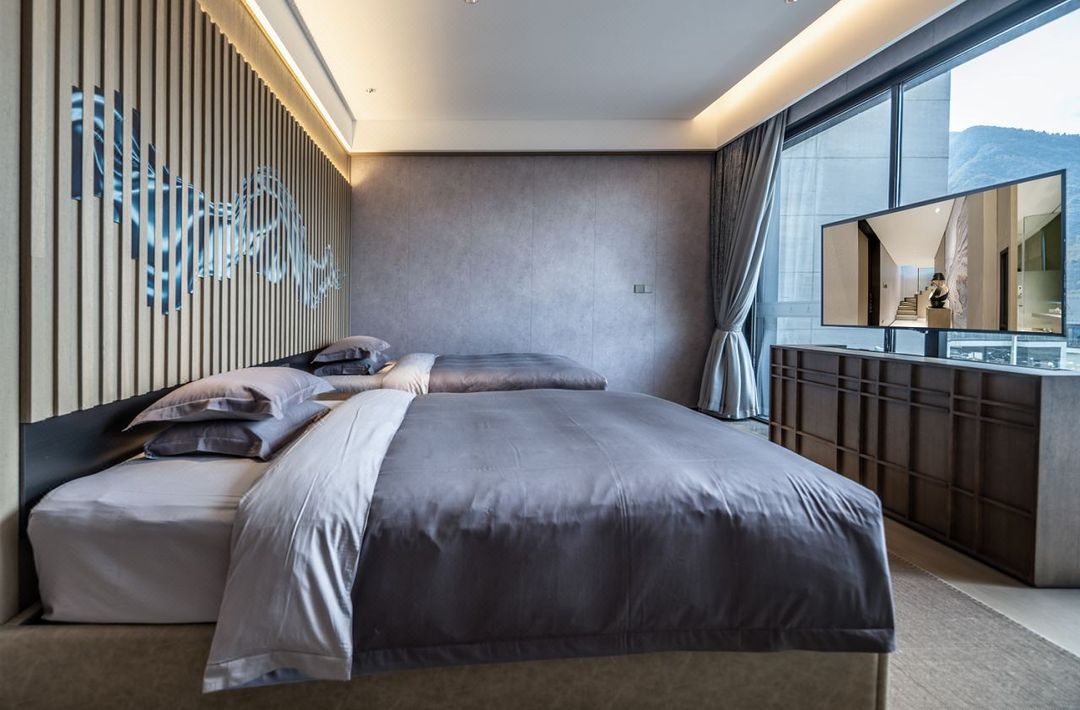 山景奢华LOFT套房(双床）