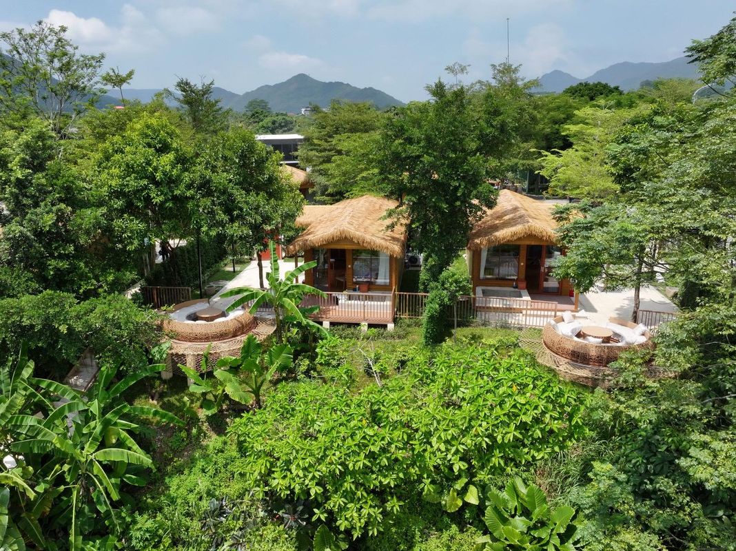 房车区-观湖温泉小院|独立泡池