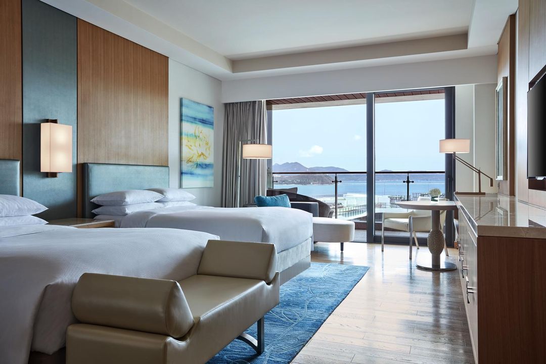 观海家庭双卧联通套房【大床房+双床房】