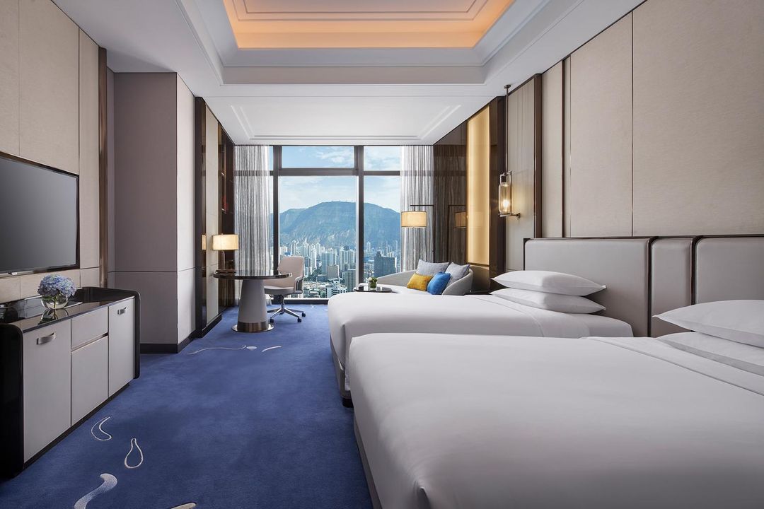 凯悦双床房-尽览金城繁华街景